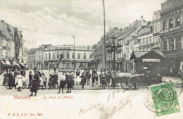 Verviers La Place Du Martyr Animation 1903 - Verviers