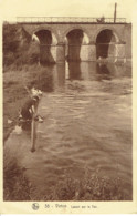 Virton Lavoir Sur Le Ton Lavandiere  Nels N° 35 Trace De Colle Verso - Virton