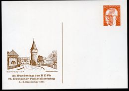 Bund PP48 D2/002 BAD HOMBURG ALTSTADTBRÜCKE 1974  NGK 5,00 € - Privé Postkaarten - Ongebruikt