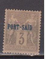 PORT SAID          N°  YVERT  :  3     NEUF AVEC  CHARNIERES      (  CH  01/34 ) - Neufs