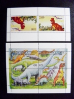 MNH Small Sheetlet + M/s Tuva Russia Animals Fauna Dinosaurs Vulcan - Tuva