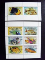 MNH Small Sheetlet + M/s Tuva Russia Animals Fauna Fishes Poissons Fish - Touva