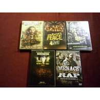 5 DVD °°°°AKHENATON EN LIVE + LE PARCOURS PAR KAMEL SALEH + MENACE SUR LA PLANETE + URBAN PEACE + REALITY MAG - Musik-DVD's