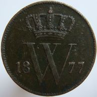 Netherlands 1 Cent 1877 VF - 1849-1890 : Willem III