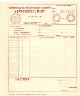 Factuur Facture - Vervoer Jan Janssens  - Maldegem - Transporte