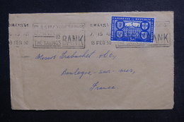 IRLANDE - Enveloppe Commerciale ( Pub Au Dos ) De Tralee Pour La France En 1950, Affranchissement Plaisant - L 48821 - Covers & Documents