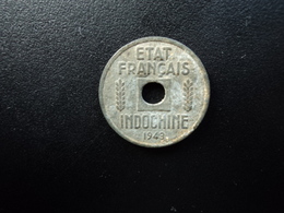 INDOCHINE : 1/4 CENT.  1943 OSAKA    G.24 / KM 25        TB+ - Indocina Francese