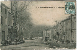 CPA Saint-Amans-Valtoret 81. Le Boulevard. 1909 - Altri & Non Classificati