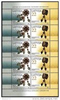 LATVIA 2006 Jewellery Sheetlet  MNH / **.  Michel 672-73 Kb - Lettonie