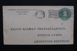 ETATS UNIS - Entier Postal Commercial De New York Pour Buenos Aires En 1905 - L 48890 - 1901-20