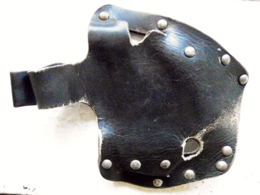 Police Leather Pistol Holster Lithuania - Police & Gendarmerie