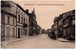 CPA Grisolles 82. Grande Rue Et Avenue De Montauban, 1947 - Grisolles