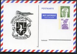 Bund PP55 D1/001 PHANTOM-JAGDBOMBER F-4F Pferdsfeld 1975  NGK 20,00 € - Cartes Postales Privées - Neuves