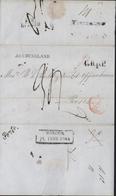 Russie Lettre De Odessa Ukraine Marque Postale AUS RUSSLAND Noir + C.R.p.P NoirEntrée Rouge Prusse 3 Givet 12 2 44 - ...-1857 Voorfilatelie