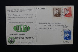 Delcampe - IRAN - Carte Publicitaire Médicale ( Biomarine De Dieppe ) Pour La France En 1954, Affranchissement Plaisant - L 48913 - Iran