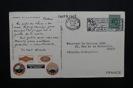 JAMAÏQUE - Carte Publicitaire( Biomarine De Dieppe ) Pour La France En 1952, Affranchissement Plaisant - L 48915 - Jamaica (...-1961)
