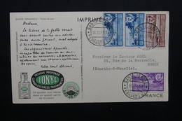 FERNANDO POO - Carte Publicitaire ( Biomarine De Dieppe ) Pour La France En 1953, Affranchissement Plaisant - L 48921 - Fernando Poo