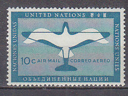 H0383 - UNO ONU NEW YORK AERIENNE N°2 ** - Poste Aérienne