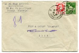 RC 14811 ALGERIE 1946 LETTRE DE BOUGIE POUR LA FRANCE  TB - Storia Postale