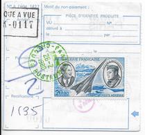 1980 - POSTE AERIENNE SEUL Sur COUPON De PAIEMENT De 1 MILLION De FRANCS ! Des CHEQUES POSTAUX CACHET VERT !! - 1960-.... Covers & Documents
