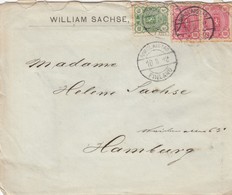 COVER SUOMI. 1892. NIKOLAISTAD TO HAMBURG / 2 - Lettres & Documents