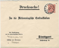 1913, Dienst-GA 10 Pfg.  " Meteorologie " ,  Wetter   #2747 - Briefe U. Dokumente