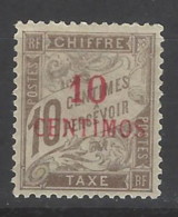 Marocco Francese - 1896 - Nuovo/new MH - Segnatasse - Mi N. 2 - Impuestos