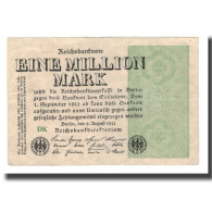 Billet, Allemagne, 1 Million Mark, 1923, 1923-08-09, KM:102b, TTB - 1 Million Mark