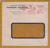 Mechanical Franchise French Company Thomson-Houston Circulated 1951.Group General Electric.Thomson Multimedia,film,music - Usines & Industries