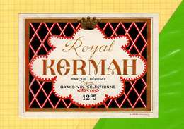 Etiquette De Vin : Vin Royal KERMAH - South Africa