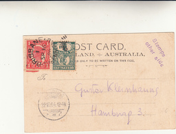 Brisbane ( Queensland ) Post Card To Amburgo1904 - Cartas & Documentos