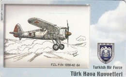 TURKEY - P.Z.L. P-24 1936-40 (Aircraft) , Tirage 200,000 , 100 Unit ,used - Turquie