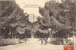 Dpts Div.-ref-AP219- Bouches Du Rhône - Meyrargues - Avenue Du Chateau - Carte Bon Etat - - Meyrargues