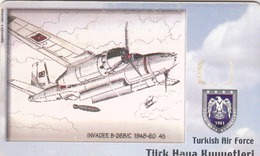 TURKEY - Invader B-26B/C 1948-60 (Aircraft) , Tirage 200,000 , 50 Unit ,used - Turquie