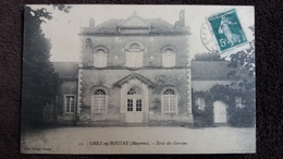 CPA GRETZ EN BOUERE MAYENNE ECOLE DES GARCONS 11 ED OBLIGNY GOULIN - Crez En Bouere