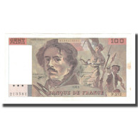 France, 100 Francs, Delacroix, 1995, TTB+, Fayette:69ter.02b, KM:154h - 100 F 1978-1995 ''Delacroix''