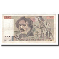 France, 100 Francs, Delacroix, 1991, TTB, Fayette:69bis.03b2, KM:154e - 100 F 1978-1995 ''Delacroix''