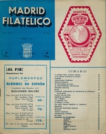 1952 . MADRID FILATÉLICO , AÑO XLVI , Nº 524 / 3 ,  EDITADA POR M. GALVEZ - Spanisch (ab 1941)