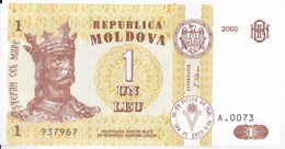 Moldova ,  Moldavie , 1 Leu , 2002 ,  UNC - Moldova