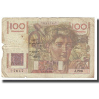 France, 100 Francs, Jeune Paysan, 1949, ROUSSEAU GARGAM, 1949-02-17, TB - 100 F 1945-1954 ''Jeune Paysan''