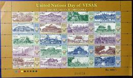 015. SRI LANKA 2017 STAMP S/S UNITED NATIONS DAY OF VESAK. MNH - Sri Lanka (Ceylan) (1948-...)
