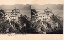 Locarno Orselina La Madona Del Sasso Le Lac Majeur Carte Stéréoscopique - Orselina