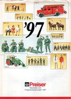 Catalogue PREISER 1997 Neuheiten HO N Z G 1:32 1:35 - Deutsch