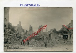 PASSENDALE-Paschendaele-Carte Photo Allemande-Guerre 14-18-1WK-Militaria-BELGIEN-BELGIQUE-Flandern- - Zonnebeke