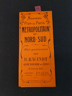230 - Nouveau Plan De Paris Métropolitain Et Nord-Sud - C.1914- Carte Et Guides Campbell - Avec étui Publicitaire - Karten/Atlanten