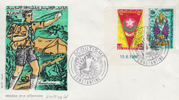 Enveloppe  FDC  1er  Jour   ALGERIE    SCOUTISME     1966 - Algeria (1962-...)