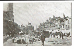 CPA-Carte Postale -Royaume Uni-Hunts- St Ives- Market Hill  VM10024 - Otros & Sin Clasificación