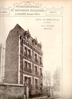 Architecture : Monographies De Batiments Modernes N° 83 : Hôtel 5 R Raynouard 75016 Paris - Architecture