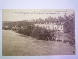 2019 - 3326  BEDARRIDES  (Vaucluse)  :  Inondations De NOV 1907  -  Les Bords De L'Ouvèze   XXX - Bedarrides