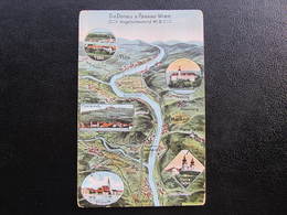 AK DONAU Passau - Wien Ybbs Persenbeug Marbach Pöchlarn Felle Isny Ca.1910 //  D*41023 - Wachau